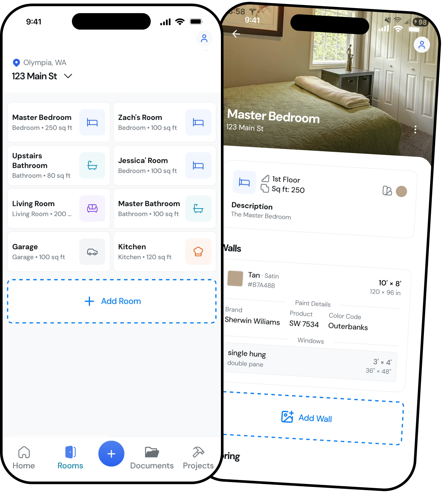 Haven rooms management screens